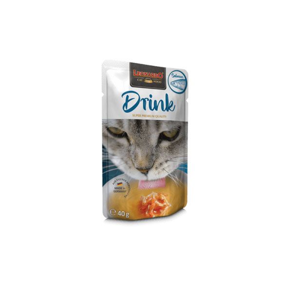 Ração Húmida Leonardo Drink Salmão 40g