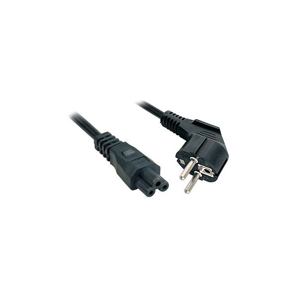 Lindy - 3m, CEE 7/7 - IEC 320 C5 Negro CEE7/7 C5 acoplador - 30406