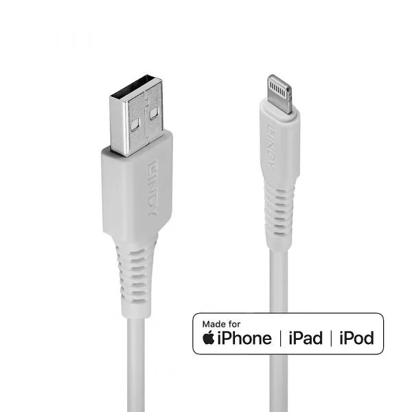 Lindy - 31326 cable USB 1 m USB 2.0 USB A Blanco - 31326