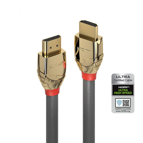 Lindy 37604 Cabo HDMI Ultra Alta Velocidade Gold Line 5m