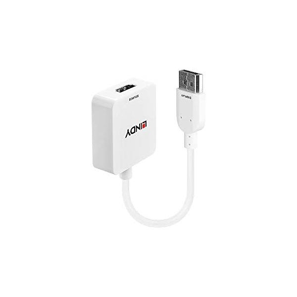 Lindy Adaptador HDMI para DisplayPort 4K 38146 Branco