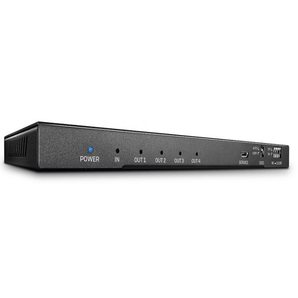 Lindy 38231 Splitter HDMI 2.0 18G 4 Portas com Áudio e Downscaling