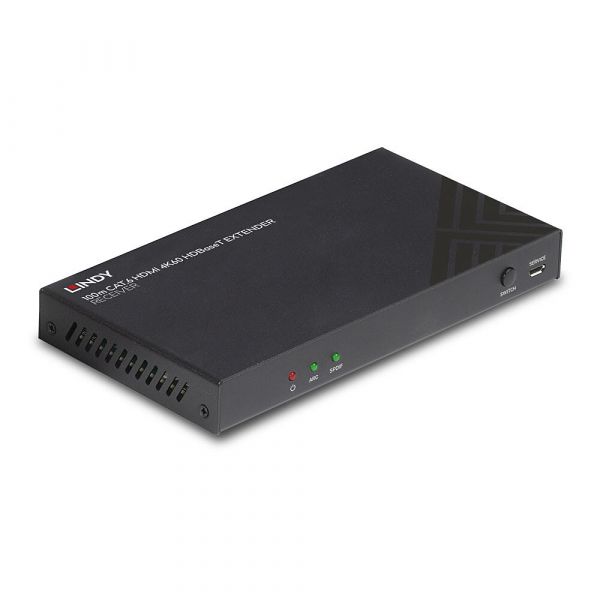 Lindy Extensor/Recetor AV 38342 HDBaseT 4K60 HDMI 100m IR RS-232 Preto