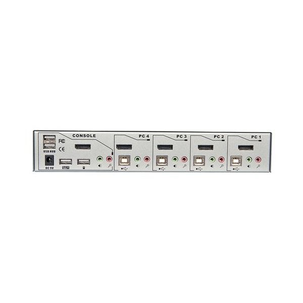 Lindy Kvm Switch Pro 4 Port Displayport 1.2 - 39305