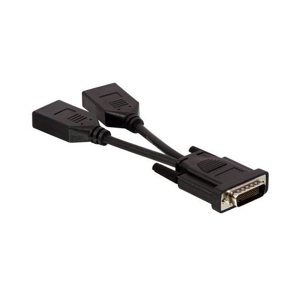 Lindy Displayport Dual para DMS59 Lfh M/f Adaptador Cabo 0.16m