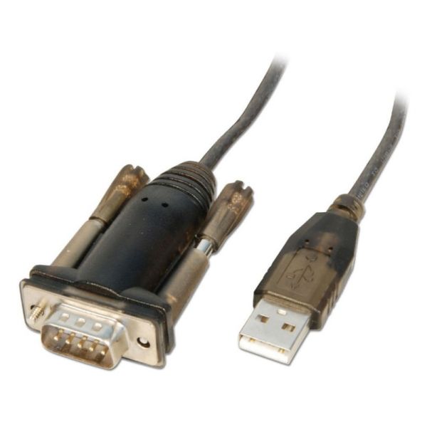 Lindy 42855 Conversor USB para Série RS232 DB9 PL-2303RA USB Tipo A 1.5m Grey/Transparent