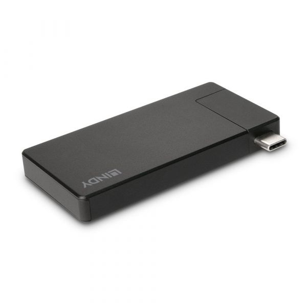 Lindy DST-Micro USB Tipo C 4K Micro Dockingstation Adaptador/Conversor USB-C para HDMI USB 3.2