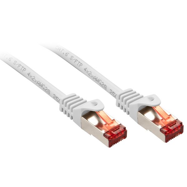 Lindy - Cat.6 S/FTP 3m cable de red Blanco Cat6 S/FTP (S-STP) - 47385