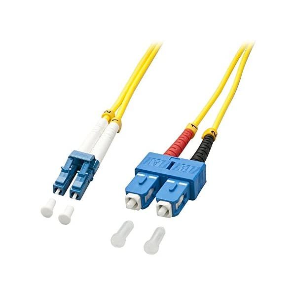 Lindy 47452 Cabo Fibra Ótica LC/LC OS2 Amarelo 3m
