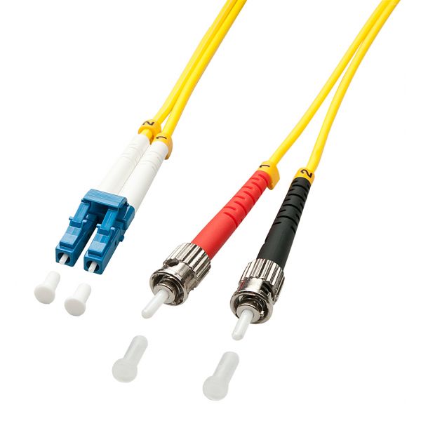 Lindy 47460 Cabo de Fibra Ótica LC/ST OS2 1m Multicolor Amarelo