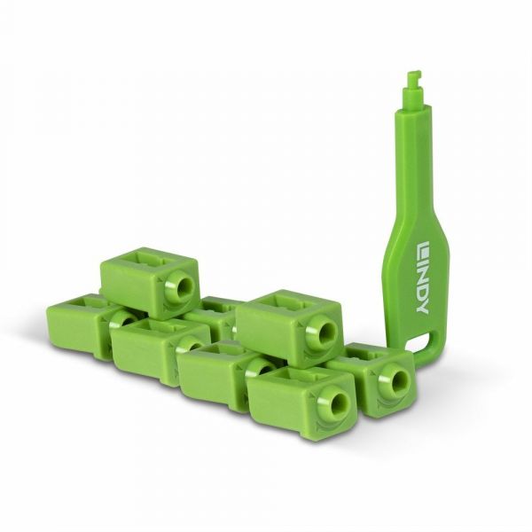 Lindy Bloqueador de Porta SFP 47912 Verde