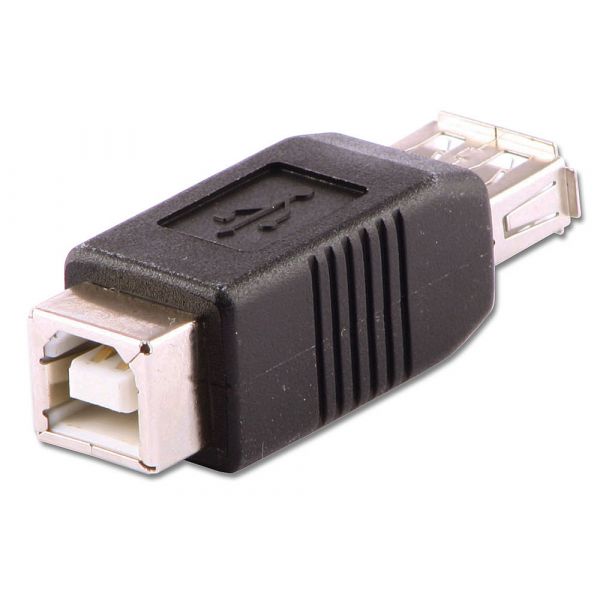 Lindy Adaptador USB Tipo A-F/B-F Preto