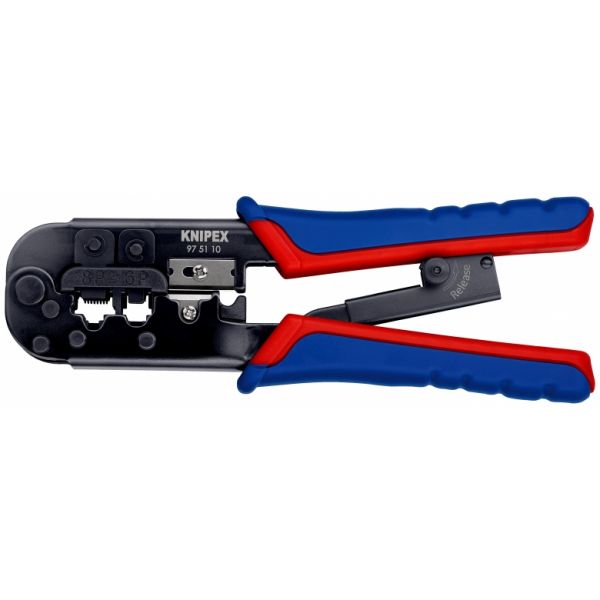 Knipex Alicate de Crimpagem 97 51 10 para Plugues Ocidentais de 190mm