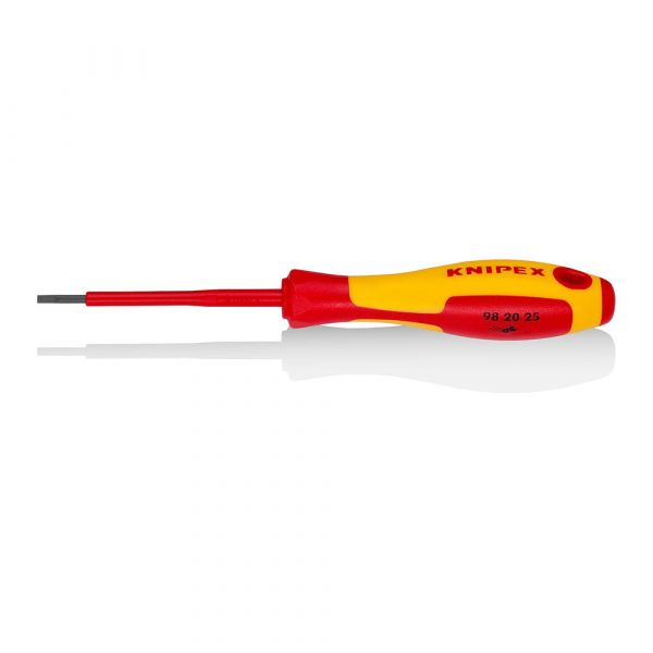 Knipex Chave de Fendas 982025 Isolada VDE 1000V 2.5mm x 75mm Preto