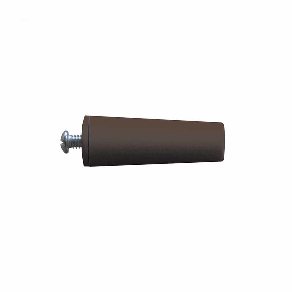 Batente conico para persiana castanho 60mm