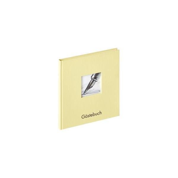 Walther Fun Guestbook Cream 23x25, 72 Branco Pages GB205H - GB-205-H