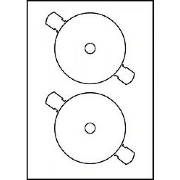 Avery C25F Etiq Cd/dvd DIÂM117I/L L7676-25 400418223706 - L7676-25