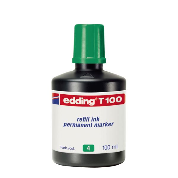 Edding Tinta p/ Recarga T100 Verde 100ml