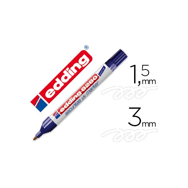Edding Marcador 8280 Visível sob Luz Ultravioleta Ponta Redonda 1,5 mm - 8280UV