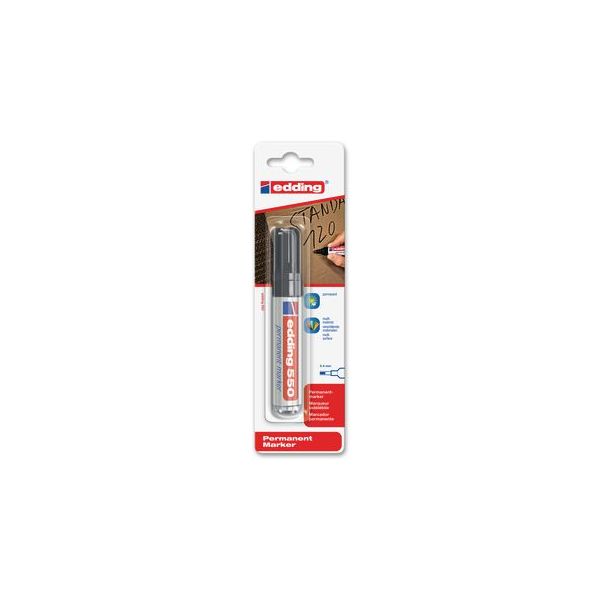 Edding 550, Marcador Permanente 3 mm - 4 mm Preto - 4-550-1-1001