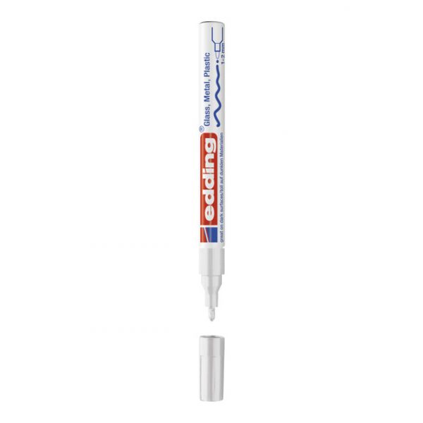 Edding Marcador 751 1-2 mm Branco - 4-751-1-1049