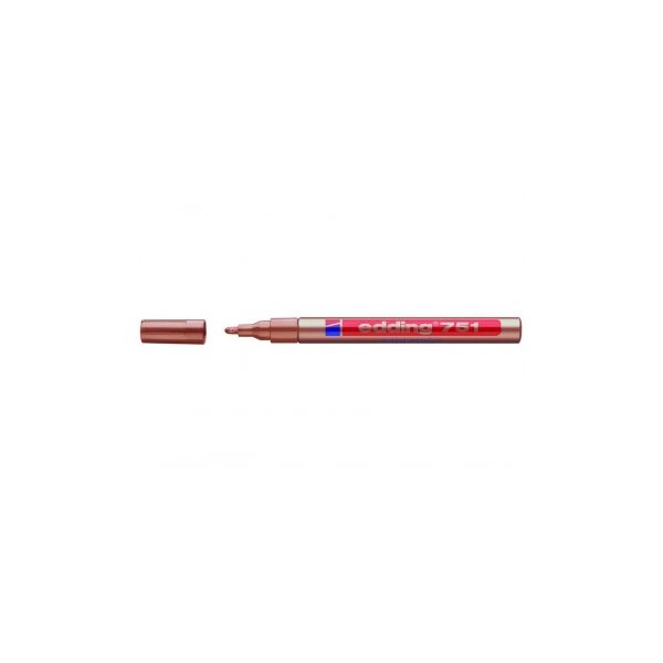Edding 10 un. Marcadores Permanentes 751 1-2 mm Cobr - 751-55