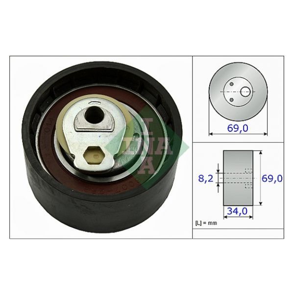 INA - 531 0505 10 - Rolo tensor, correia dentada - 4005108263360