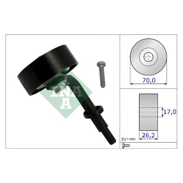 INA - 531 0783 10 - Rolo tensor, correia trapezoidal estriada - 4005108490599
