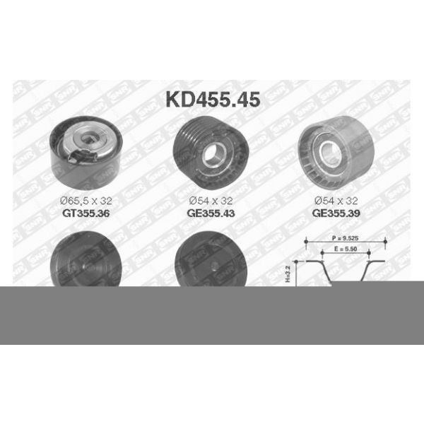 INA - 532 0476 10 - Polia de desvio/de guia, correia dentada - 4005108491466