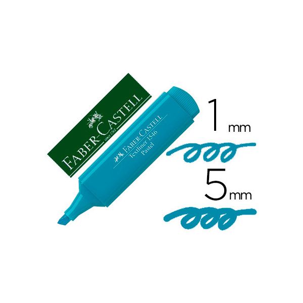 Faber-castell Marcador Fluorescente 1546 Pastel Azul Turquesa - OFF151865CE