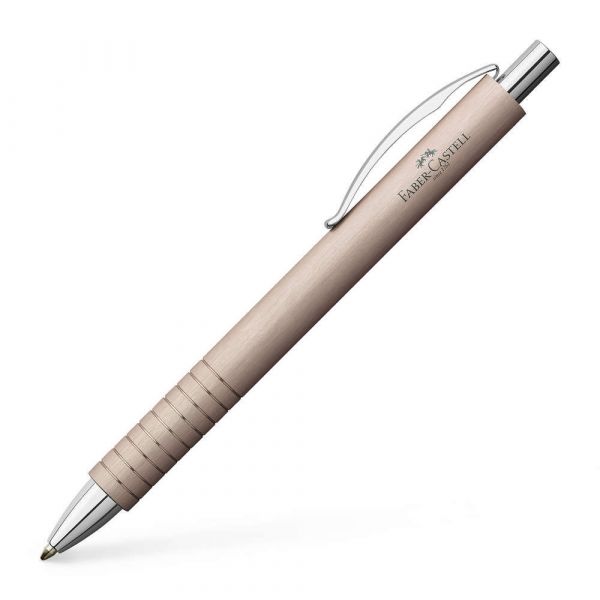 Faber-castell Esferográfica Essentio Aluminium Rosé Preto