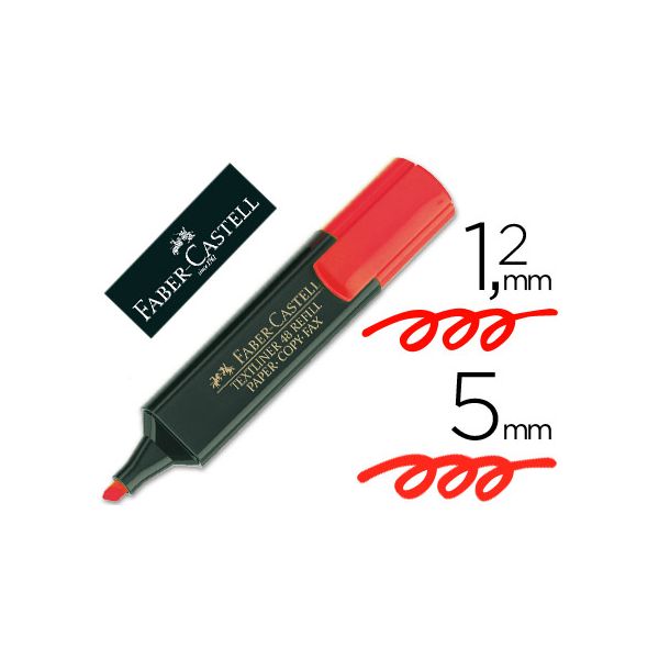 Faber Marcador Fluorescente 48-21 Vermelho - 9609