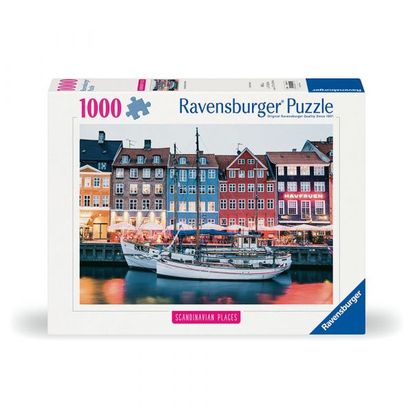 Ravensburger Quebra-cabeça Escandinavo De Copenhague Dinamarca (12000111) 1000 Peças