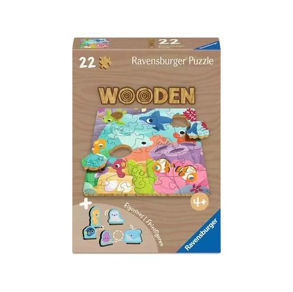Ravensburger Wooden Puzzle Kids Colors of the Sea 22 Peças