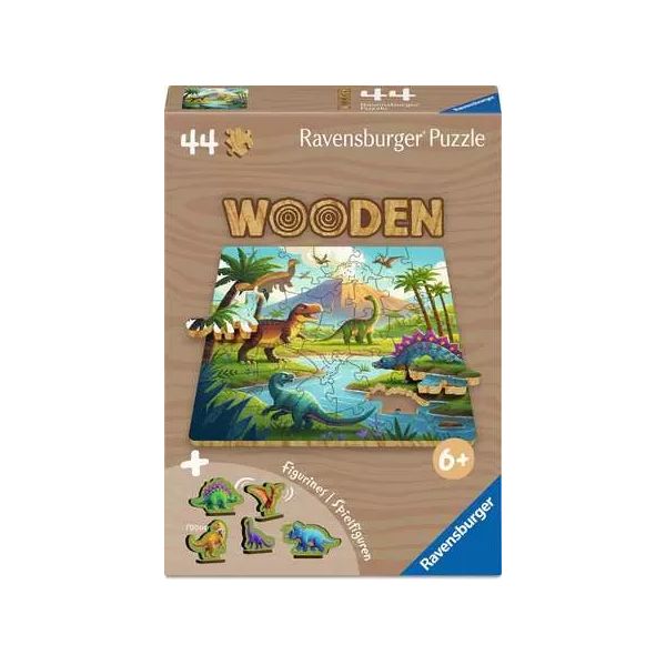 Ravensburger Puzzle Wooden Dinosaur Welt 44 Peças