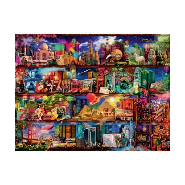 Ravensburger Puzzle Milagroso Mundo Dos Livros - 2000 Peças