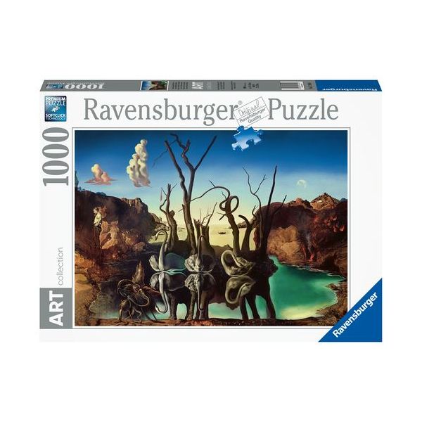 Ravensburger Puzzle Art Collection Dali Cisnes - 1000 Peças