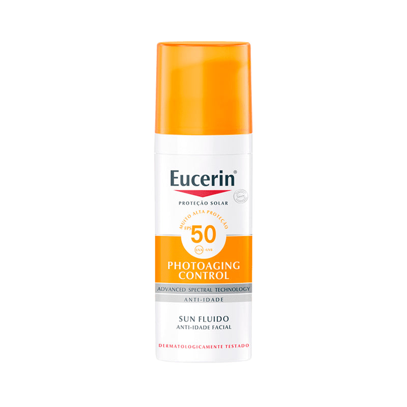 Eucerin Sun Photoaging Control Fluido SPF50+ 50mL – Proteção Anti-Envelhecimento