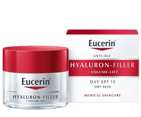Eucerin Hyaluron-Filler +Volume-Lift FPS15 50mL – Firmeza & Rugas | Pele Seca