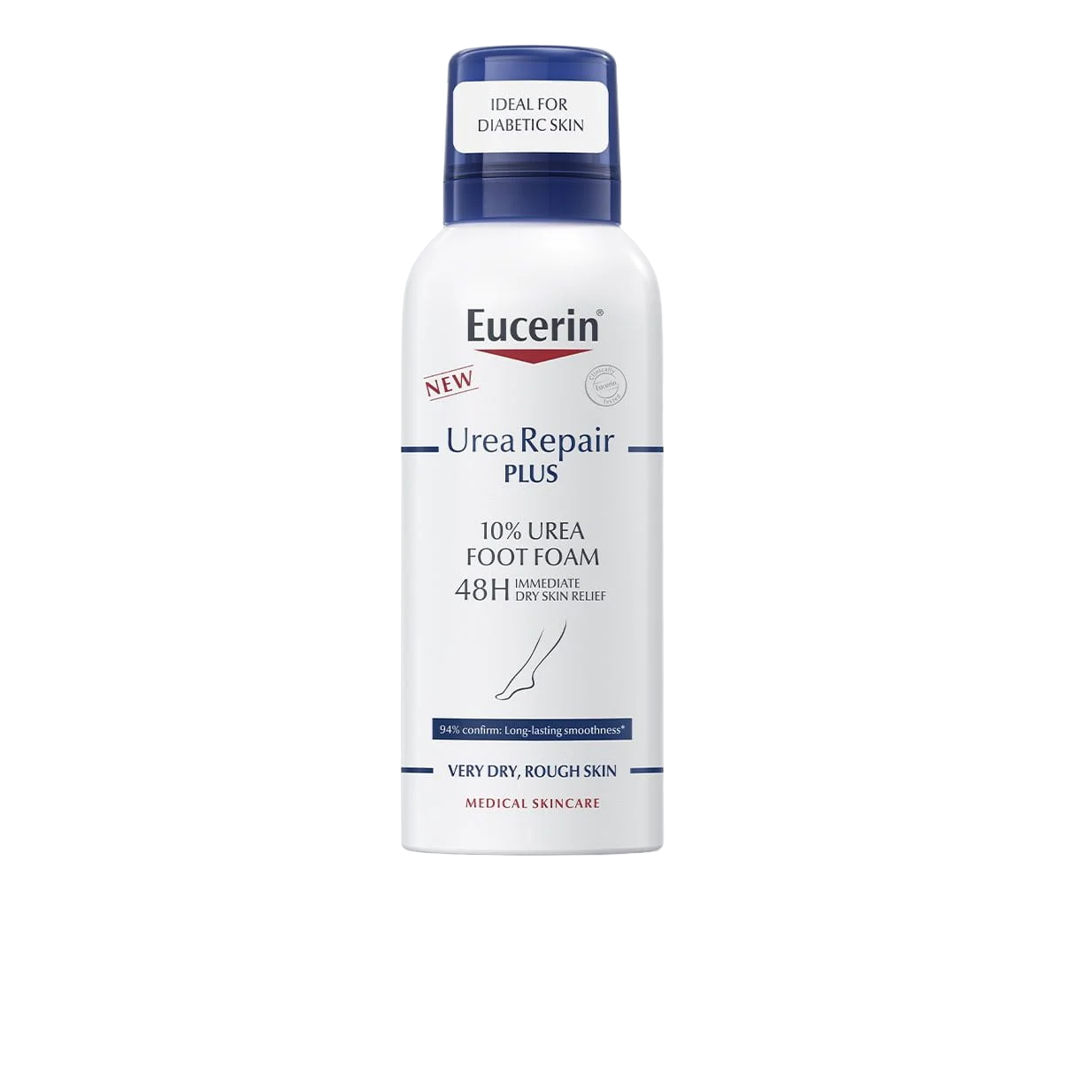 Eucerin UreaRepair 10% Espuma Pés 150mL – Hidratação Intensa