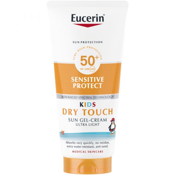 Protetor Solar Eucerin Sun Kids Sensitive Protect Gel-Creme Toque Seco FPS50+ 200ml