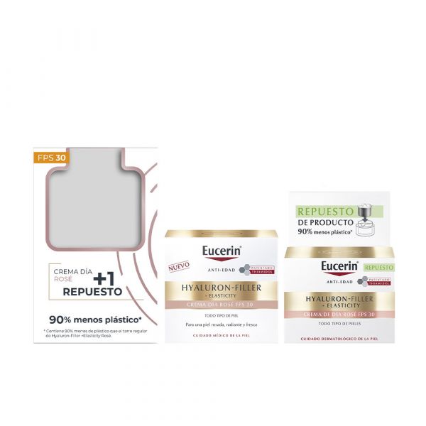 Eucerin Creme de Dia Hyaluron-Filler + Elasticity Rosé SPF30 50ml + Recarga