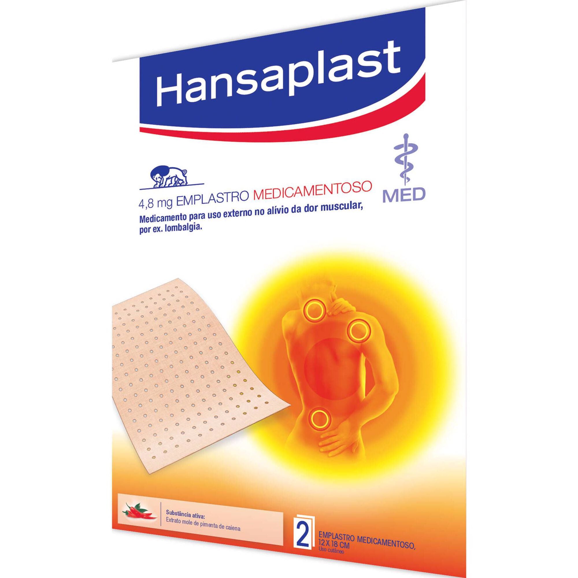 Hansaplast Emplastro Térmico 2 Unidades – Alívio da Dor Muscular