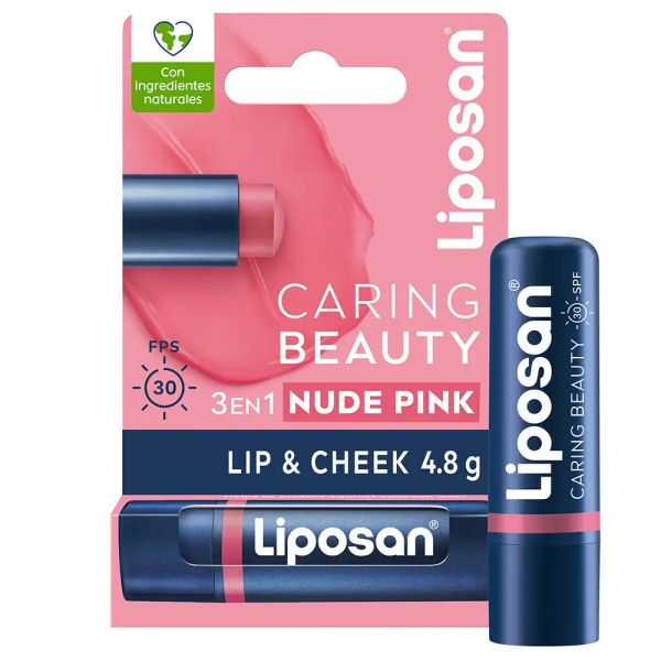 Liposan Caring Beauty Bálsamo Labial Nude Pink SPF30 4.8g