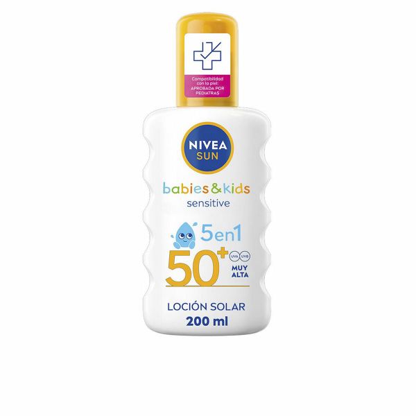 Protetor Solar Nivea Sun Babies & Kids 5 em 1 Loção SPF50+ 200ml