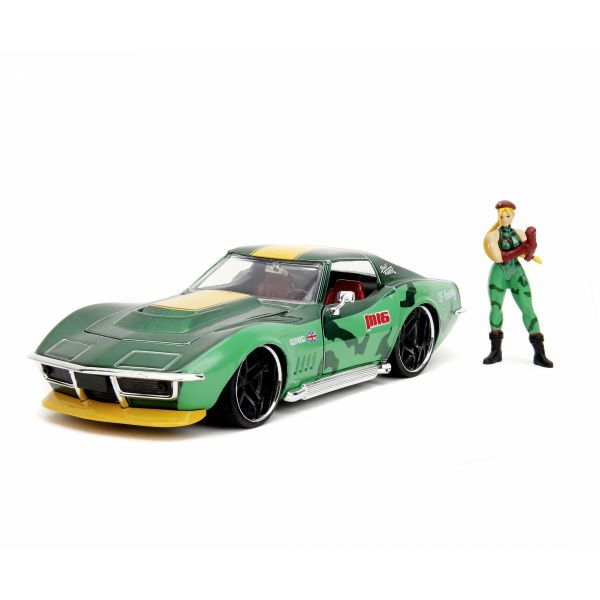 Jada 1969 Chevrolet Corvette Stingray ZL1 Street Fighter Cammy 1:24