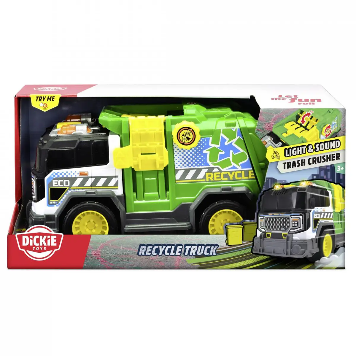 Dickie Toys Camião de Reciclagem ECO com Luz e Som 30cm