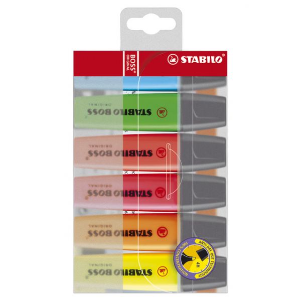 Stabilo Marcador Boss Original 70 Pack 6 Un.