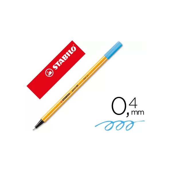 Stabilo Marcador Point 88 0.4mm Turquesa 10 Un.