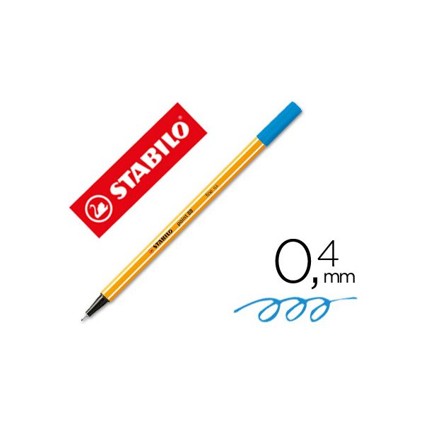 Stabilo Marcador Ponta de Fibra Point 88 Azul Ultramar 0.4mm - 49208
